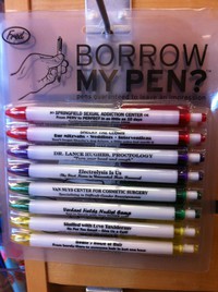 Des stylos à prêter
