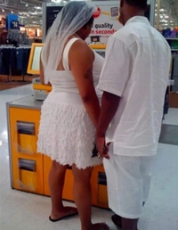 Mariage au supermarché