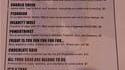 Le menu du geek