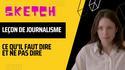 La leçon de journalisme
