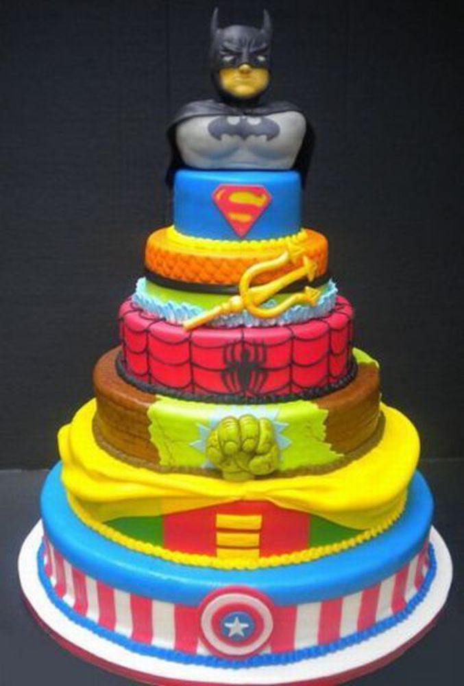 Le gâteau des super-héros