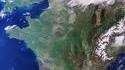 La France vue du satellite Sentinel-3 de l'Agence spatiale européenne