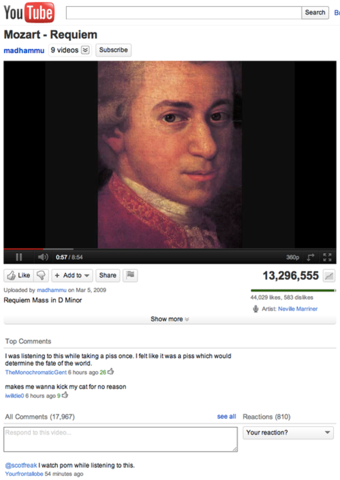 Mozart, source d'inspiration éternelle.