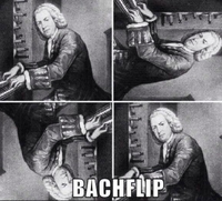 Bach fait le malin