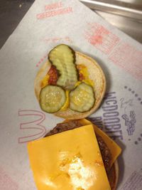 Dans un burger