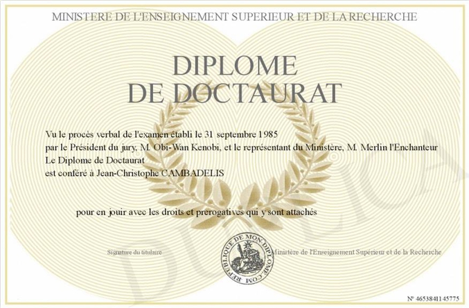 Exclusif: le diplôme de Jean-Christophe Cambadélis a été retrouvé.
Plus d'info: http://www.metronews.fr/info/ps-jean-christophe-cambadelis-a-t-il-usurpe-ses-diplomes-universitaires-comme-l-affirme-mediapart/mniq!RYgIIH3FL9OkM/