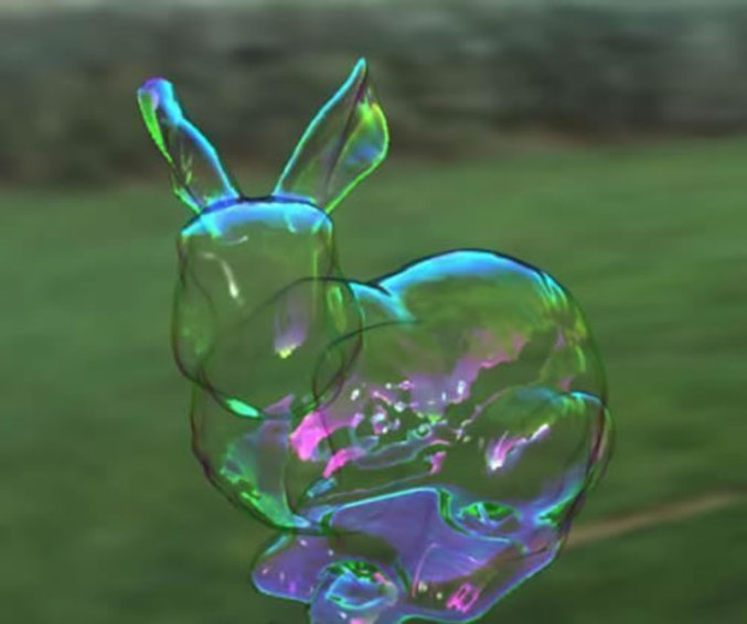 Une forme de bulle impressionnante.